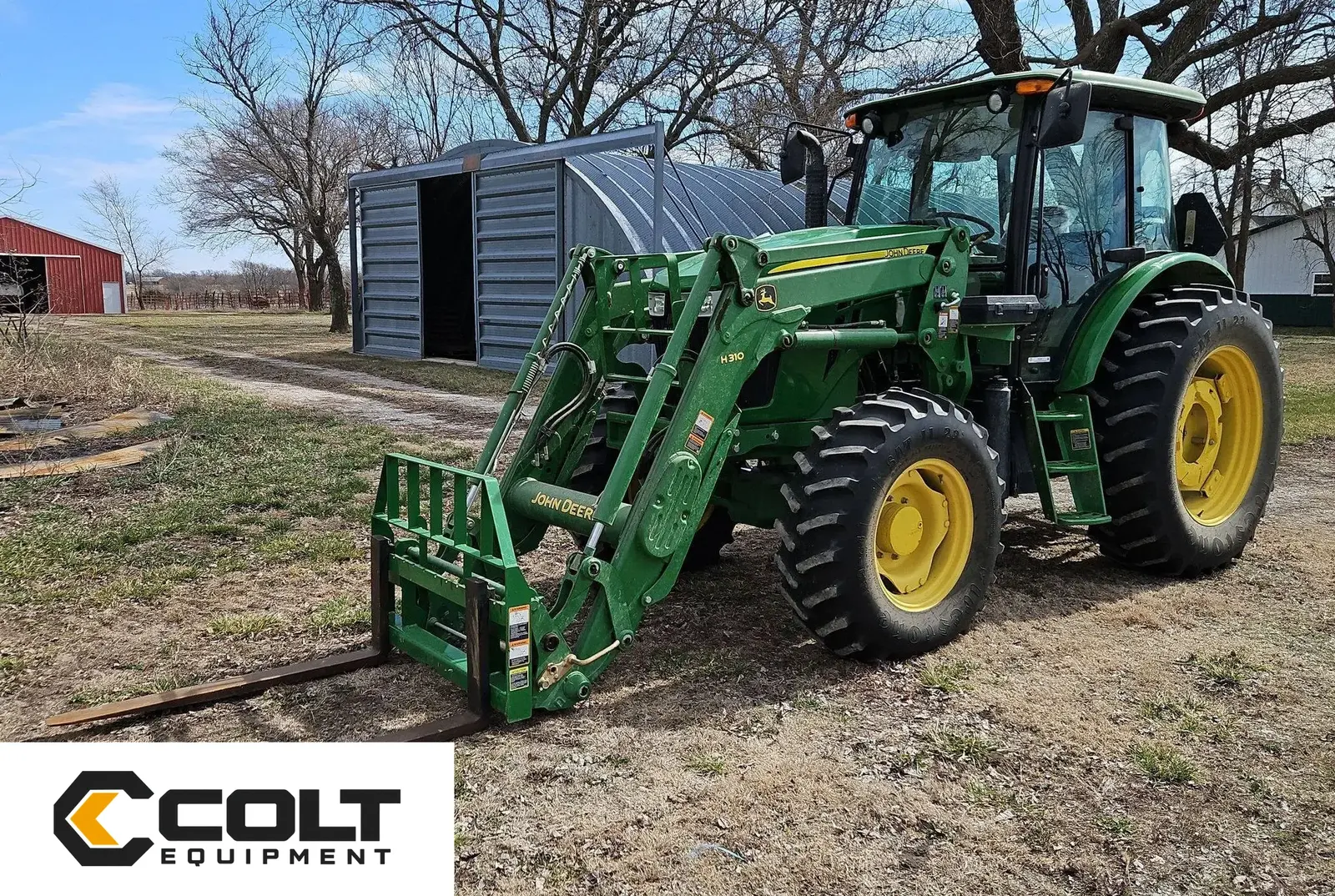 2014 John Deere 6140D MFWD tractor — photo 1